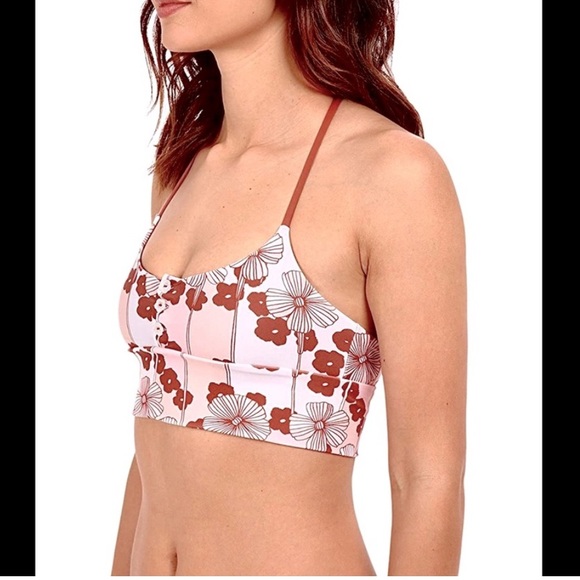 NWT LOLLI Button Down Halter Dream Lover Swim Top, Daisy Print, Small - Picture 11 of 12